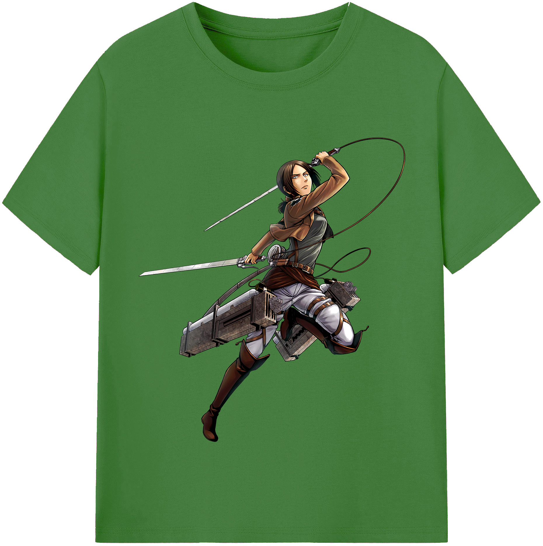 （画像用） 進撃の巨人 Attack on Titan レディースカジュアルプリントTシャツ（綿100％）
